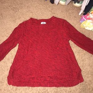 red sweater